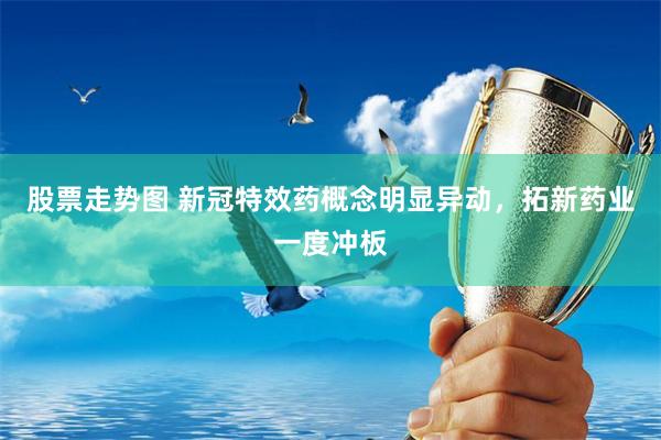 股票走势图 新冠特效药概念明显异动，拓新药业一度冲板