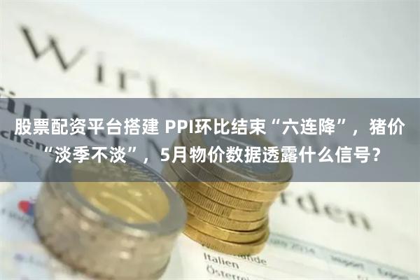 股票配资平台搭建 PPI环比结束“六连降”，猪价“淡季不淡”，5月物价数据透露什么信号？