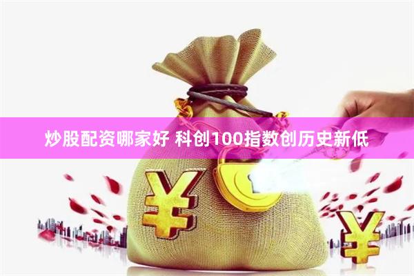 炒股配资哪家好 科创100指数创历史新低